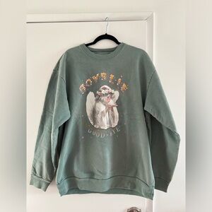 Boys Lie teal green crewneck sweatshirt - one size - great condition